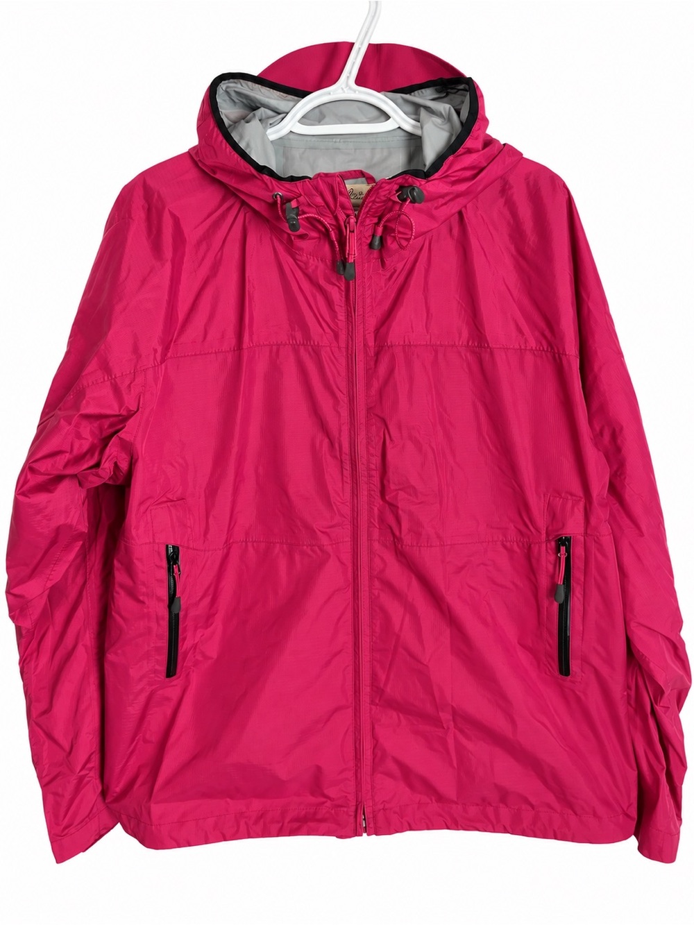 Women’s Cabela's maroon Hooded Raincoat size XL